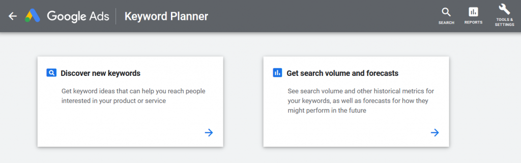 Google Ads Keyword Planner