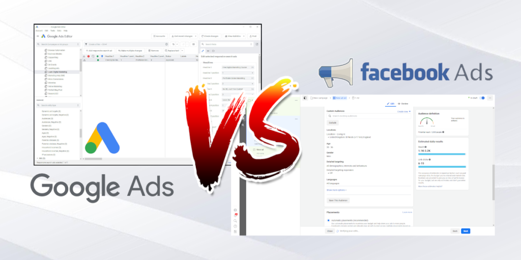 Google Ads vs Facebook Ads