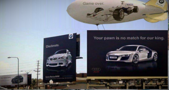 BMW and Audi Guerilla Marketing Battle