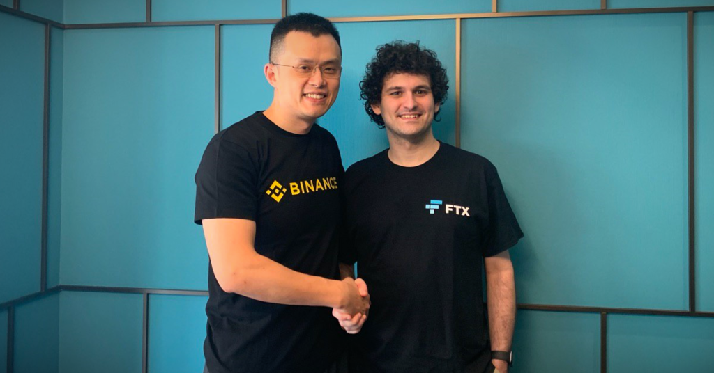 CZ from Binance and Sam from FTX