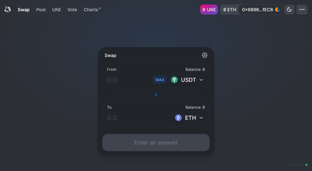 DeFi Trading on Uniswap