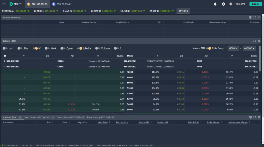 Deribit Review Screenshot