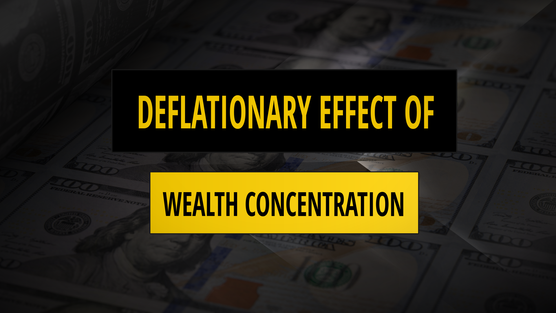 Deflationary Effect Of Wealth Concentration