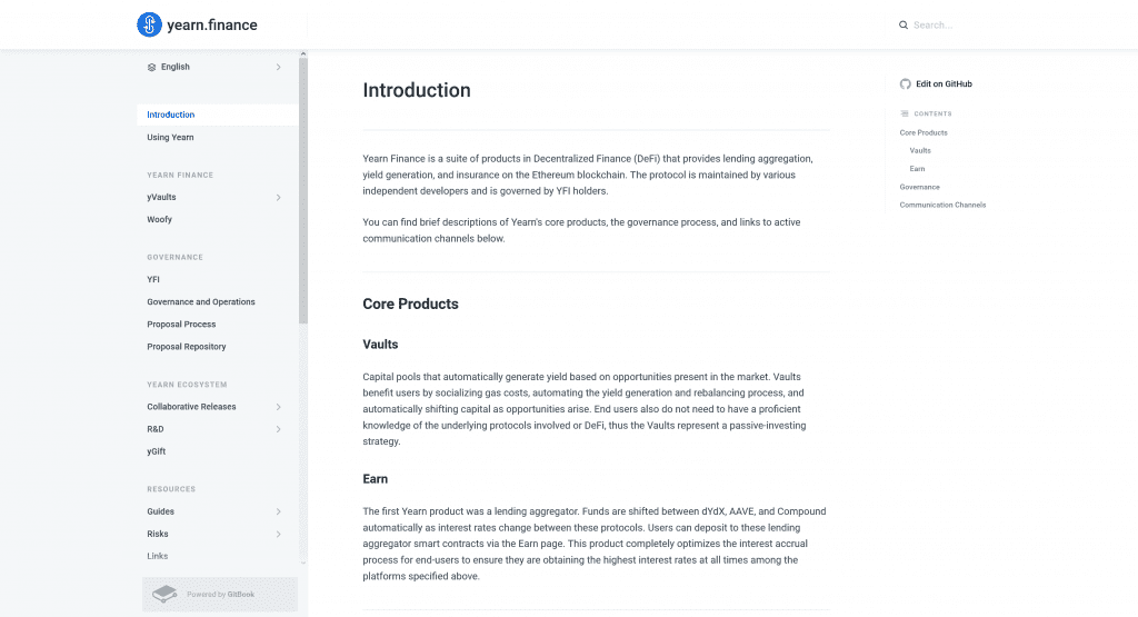 Standard Gitbook Markdown Layout