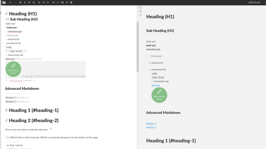 stack edit for previewing markdown