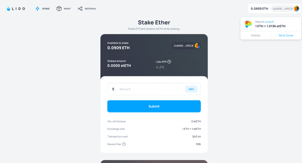 LIDO Staking Tutorial