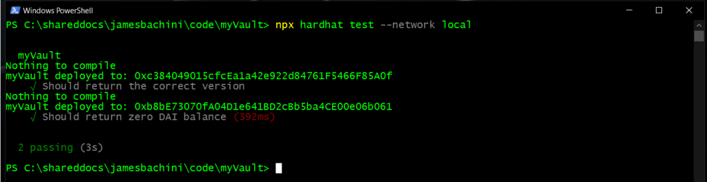 Hardhat Solidity Tests Kovan Fork