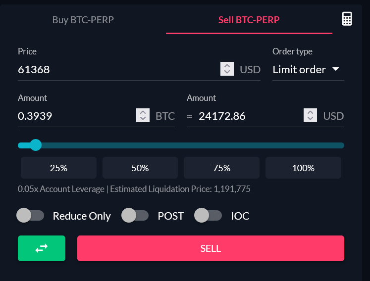 short sell crypto