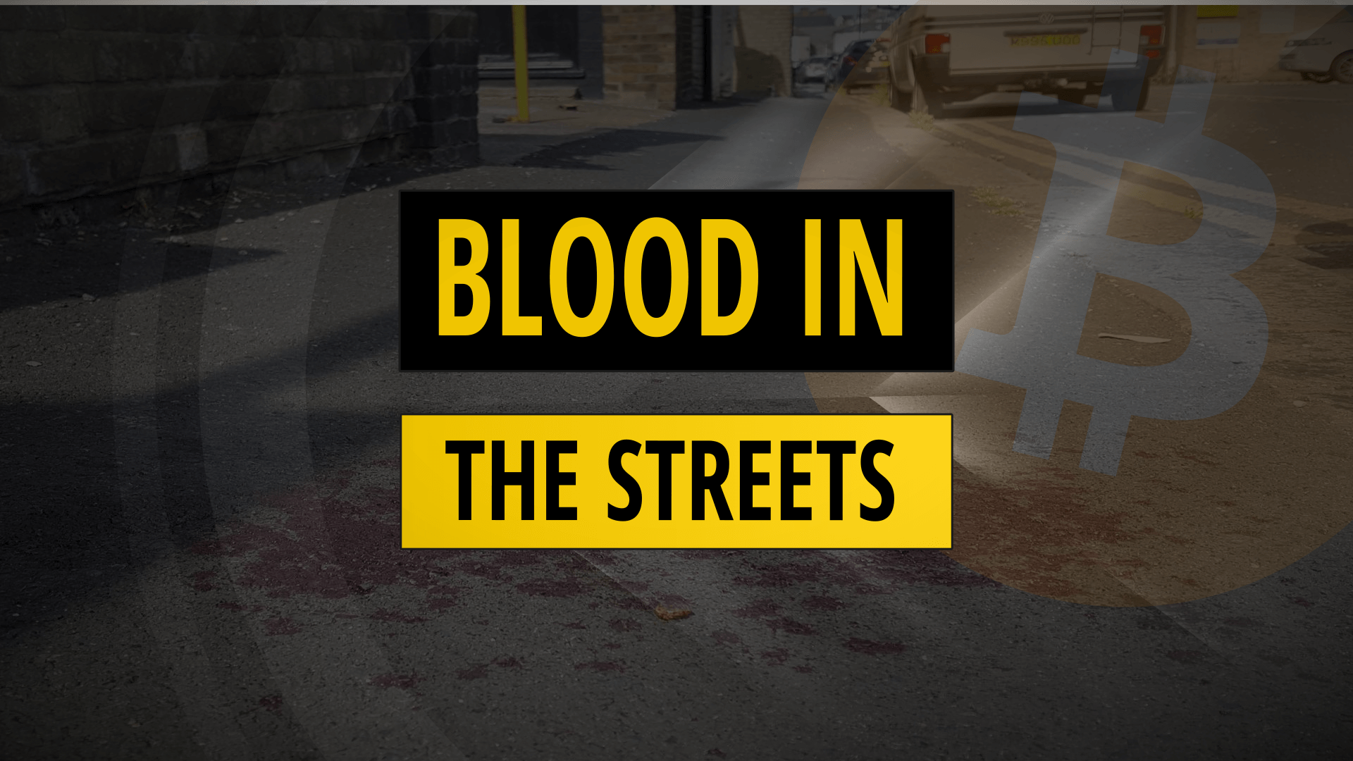 Blood in the streets for crypto markets
