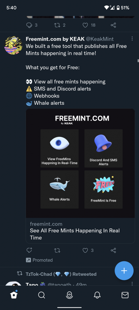 Freemint Ad
