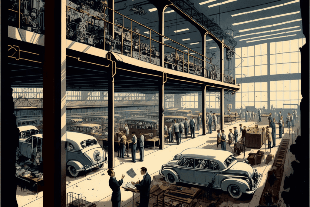 A Car Factory & Evolution of Money