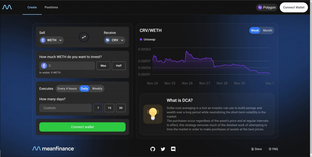 Mean Finance Platform