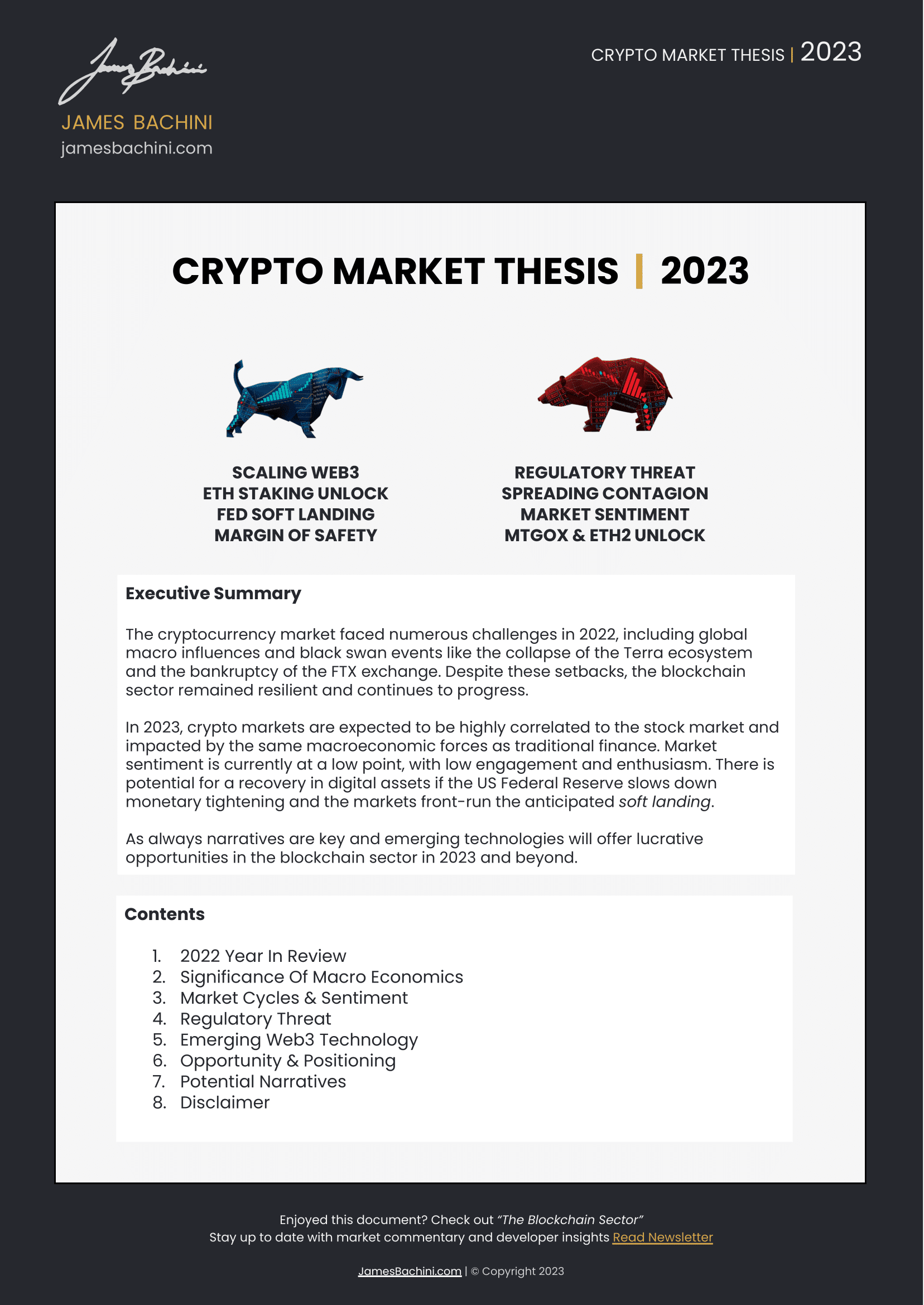 crypto thesis for 2023