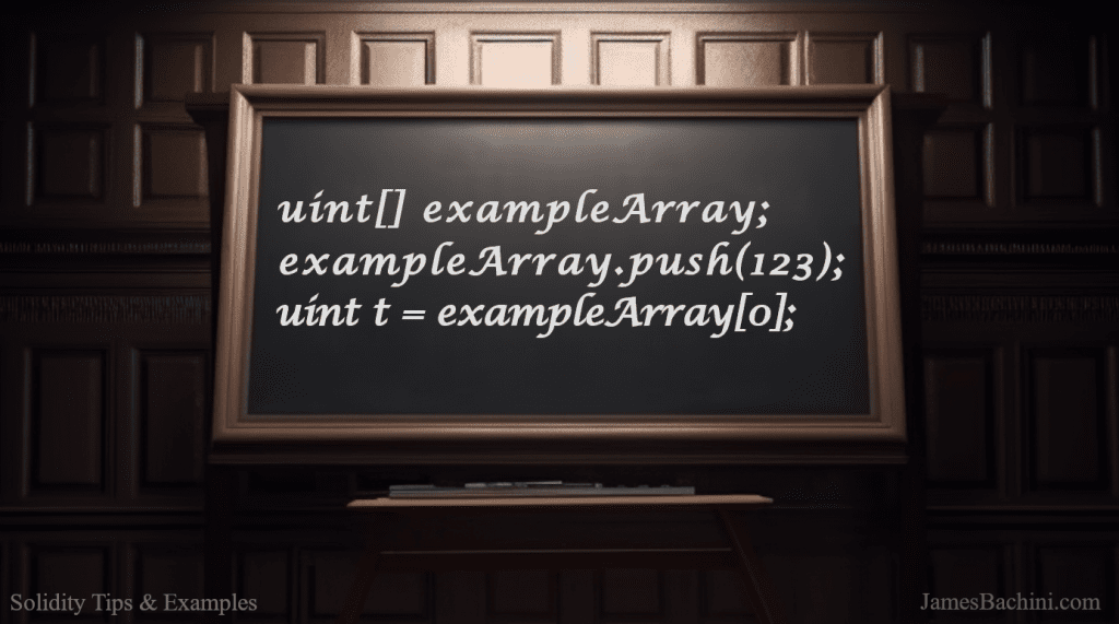 Arrays in Solidity