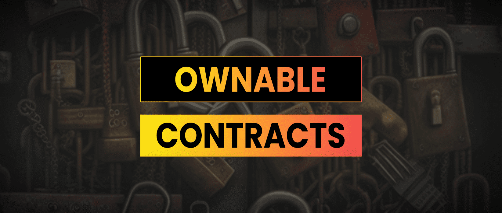Solidity onlyOwner Ownable Contracts