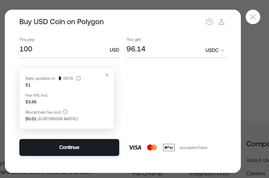 Card Payments For Crypto