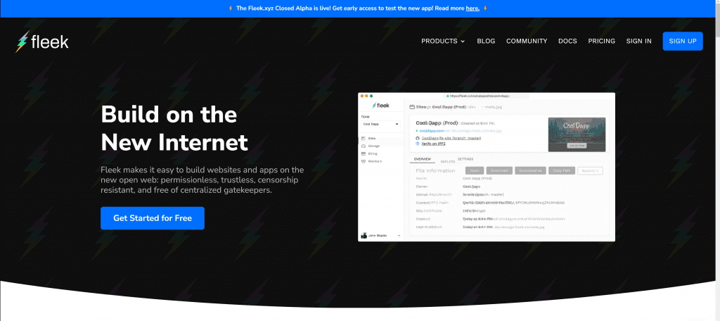 Fleek IPFS Tutorial