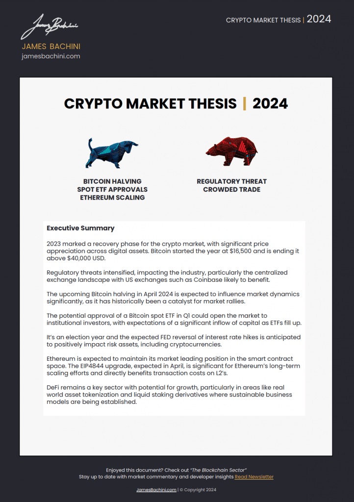 Crypto Market Thesis 2024