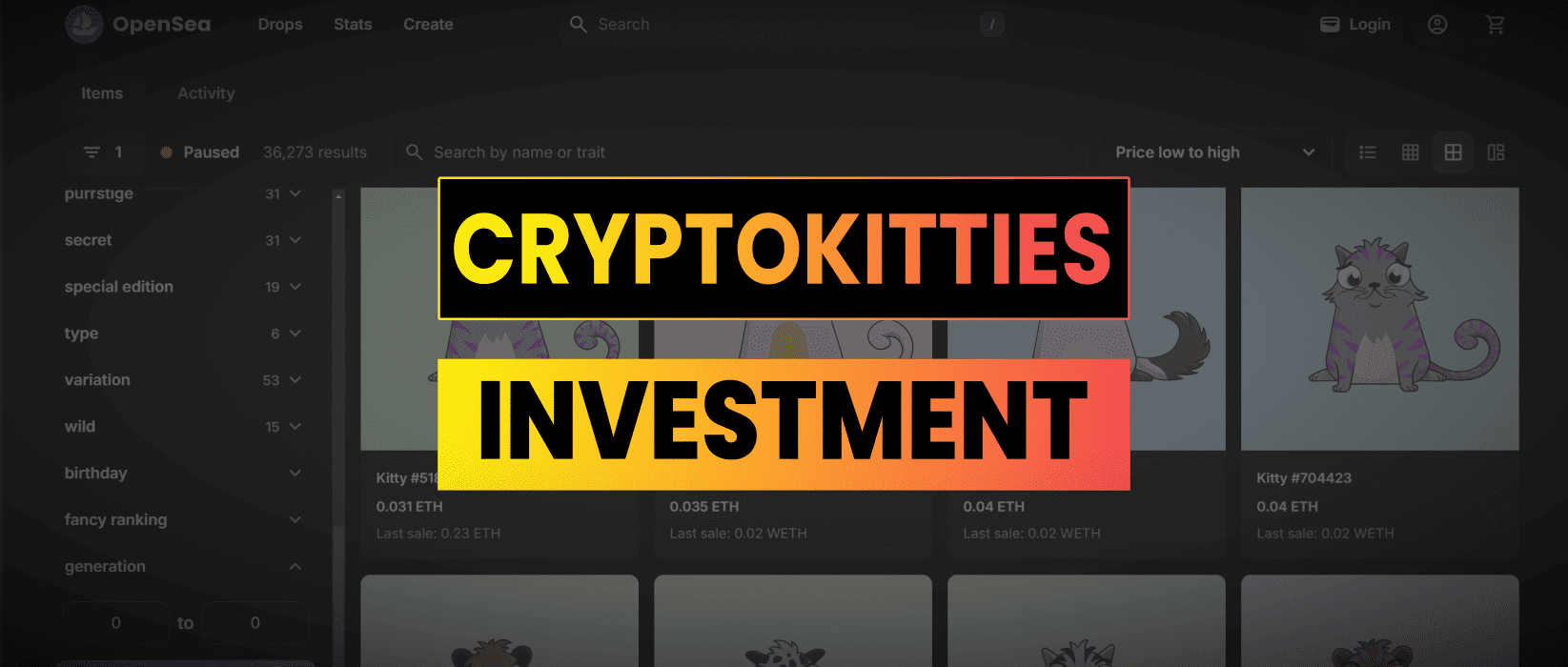 CryptoKitties Investment Thesis