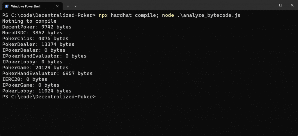 analyze bytecode size