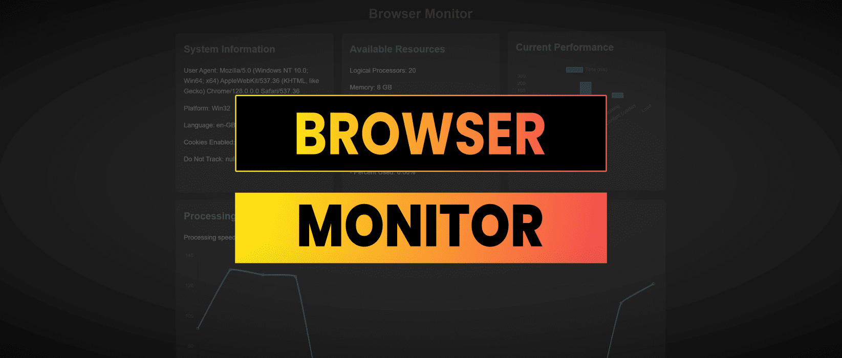 A Simple Browser Resource Monitor