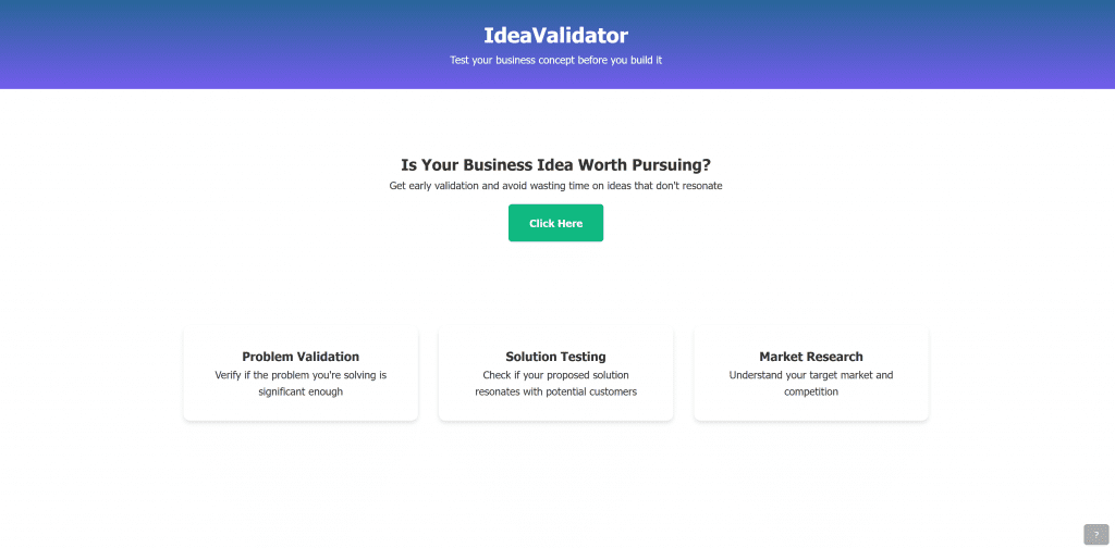 Product Validation Website