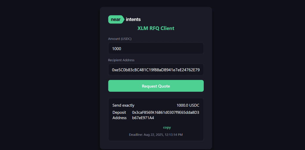 xlm rfq client