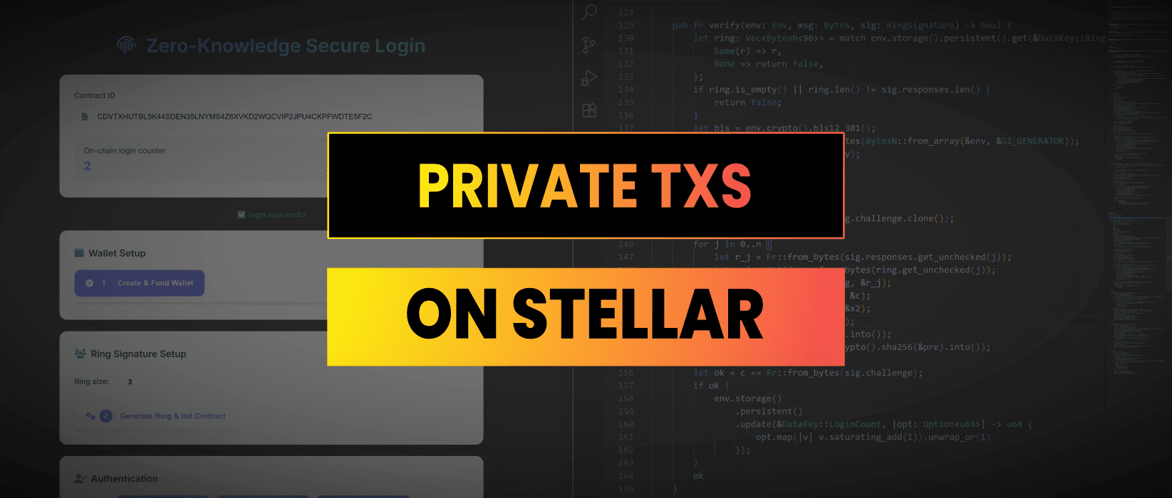 Private Transactions On Stellar