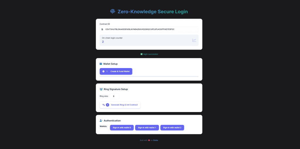 zero knowledge login system