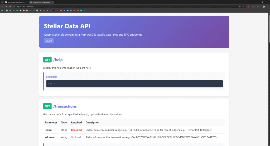 Stellar Data API