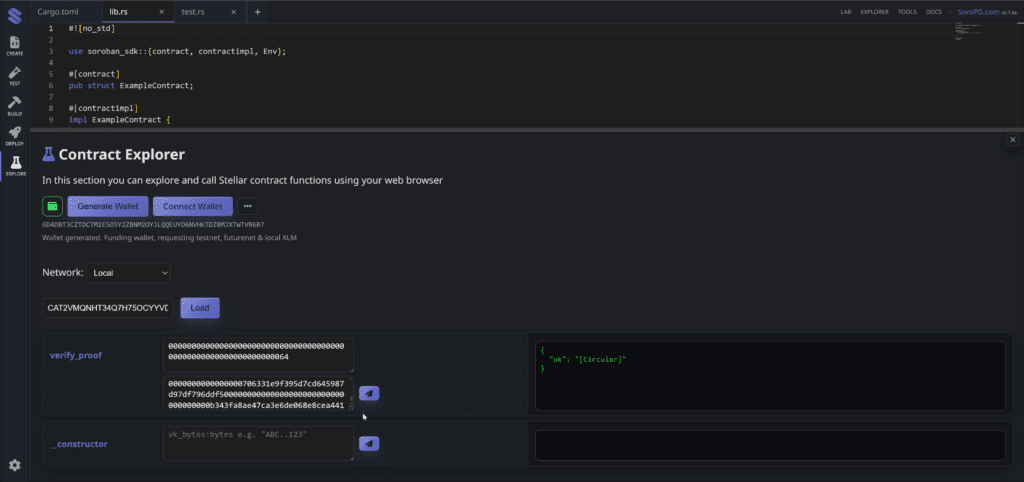 SoroPG Contract Explorer